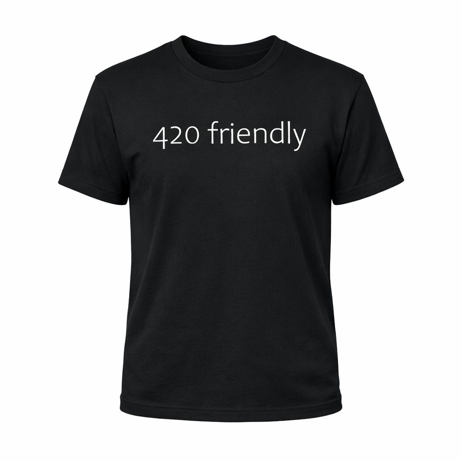 Black 420 friendly T-shirt